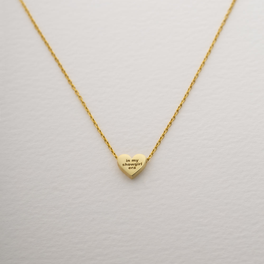 In My Showgirl Era Heart Necklace