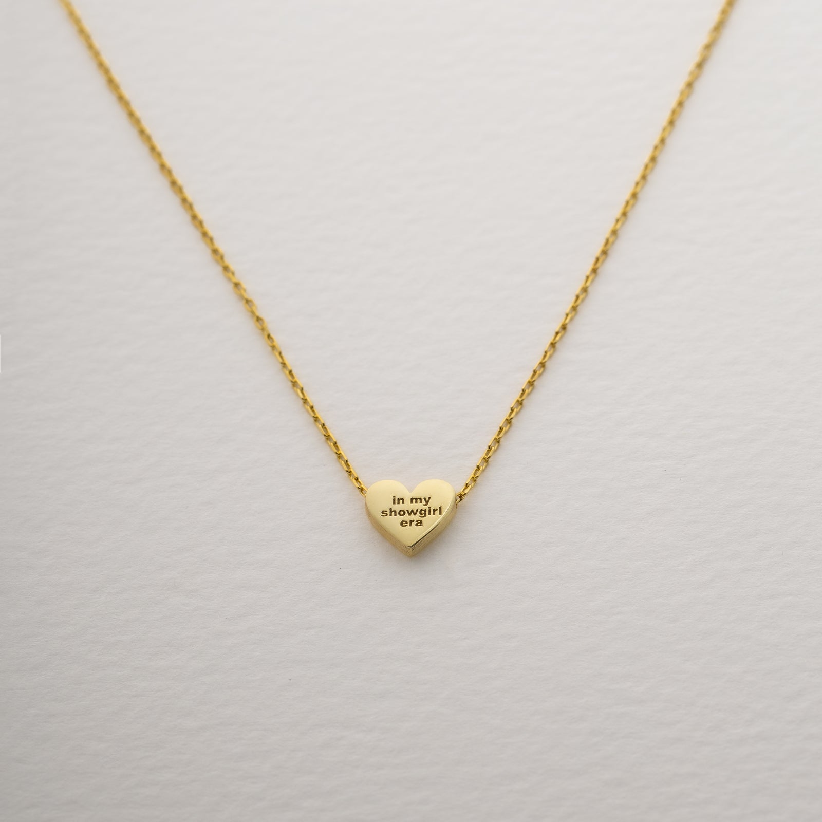 In My Showgirl Era Heart Necklace
