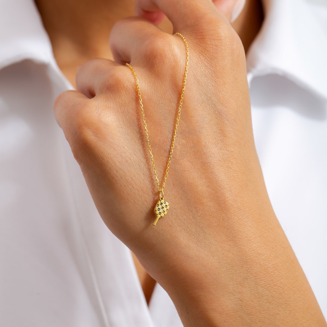 Pickleball Charm Necklace