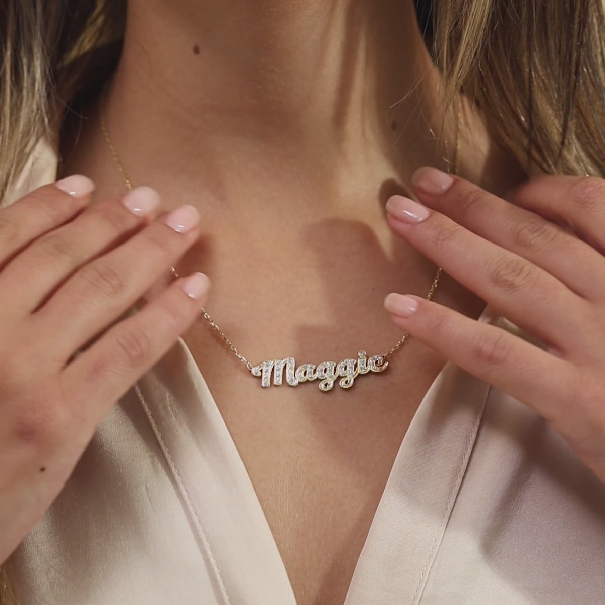 Pave Name Pendant