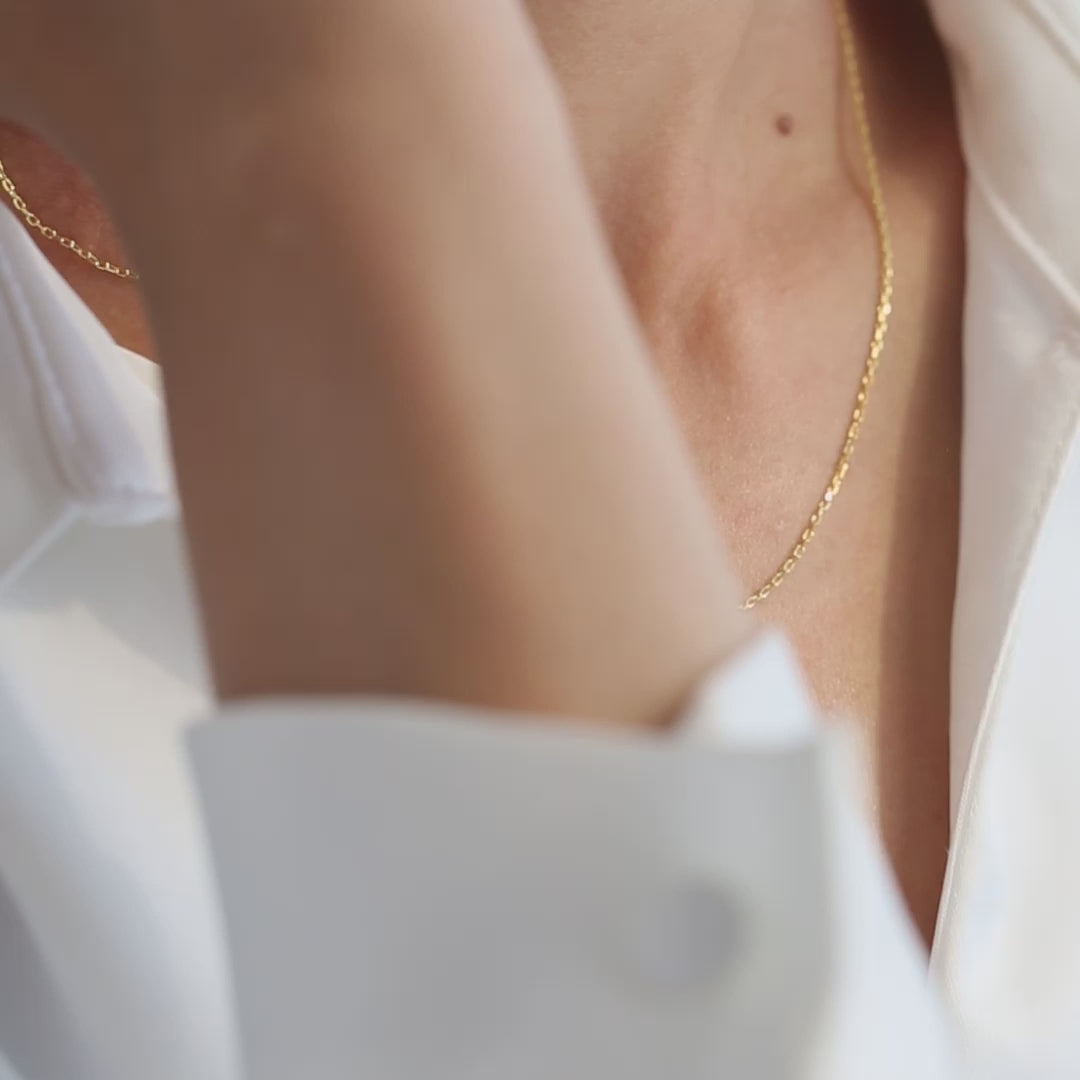 Initial with Tiny Paw Charm Necklace 
