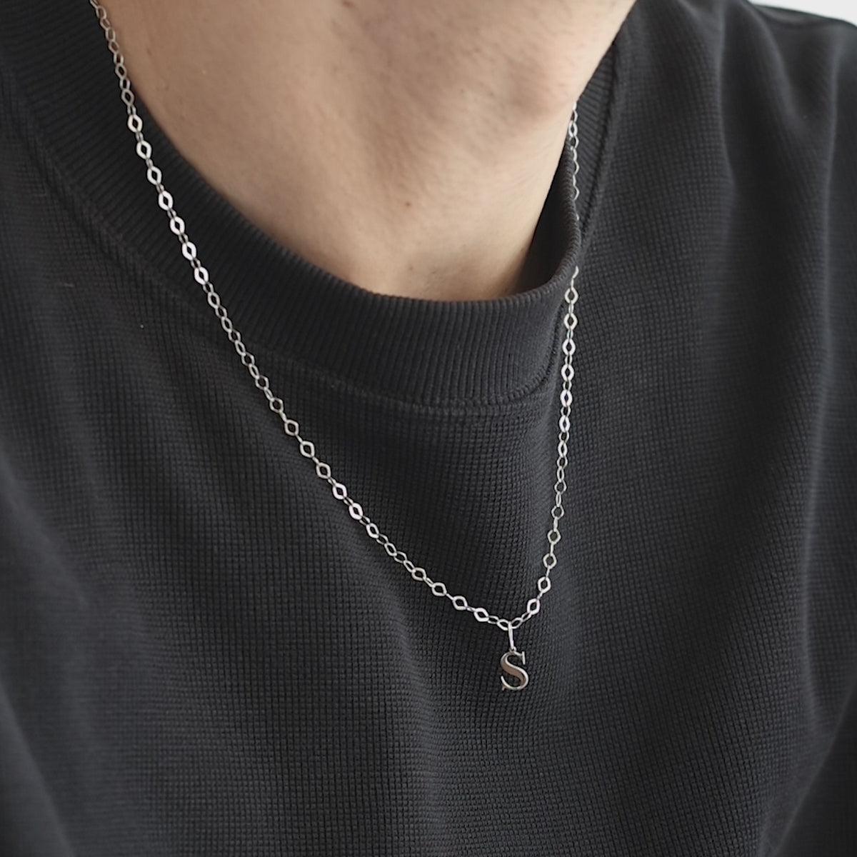 Letter Necklace Charms Men 