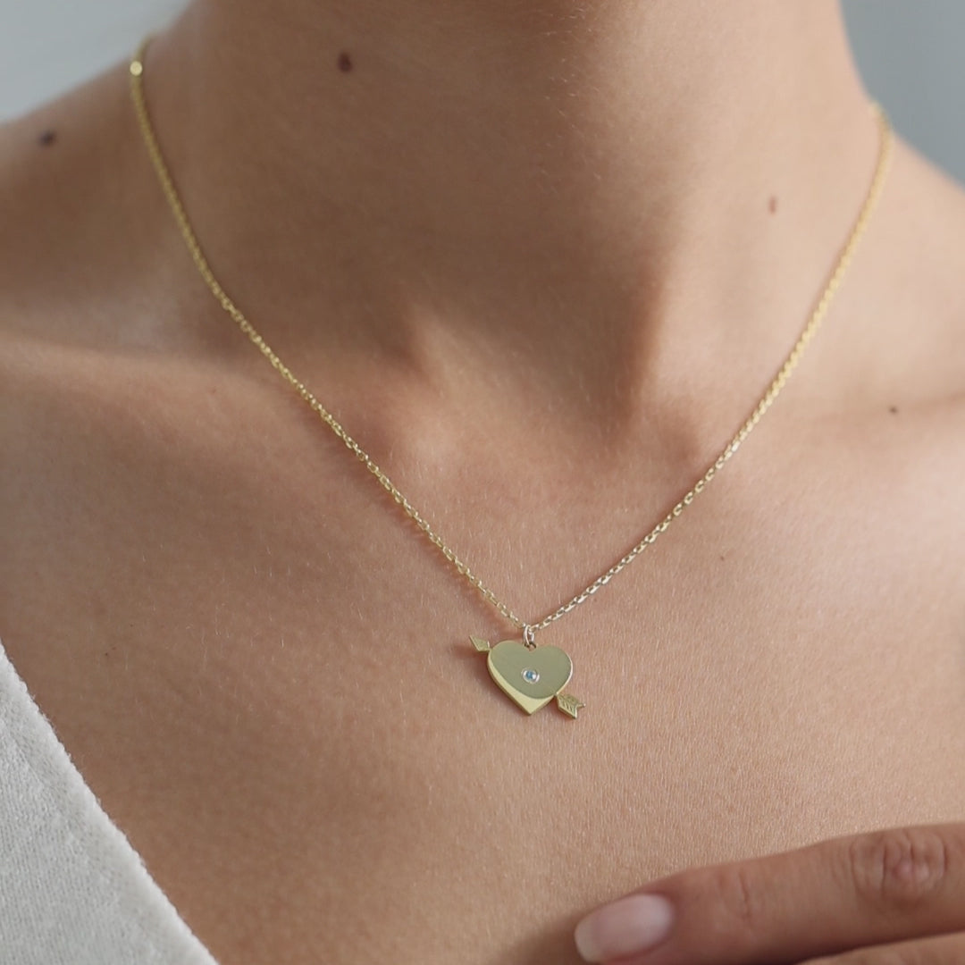 Heart Arrow Necklace