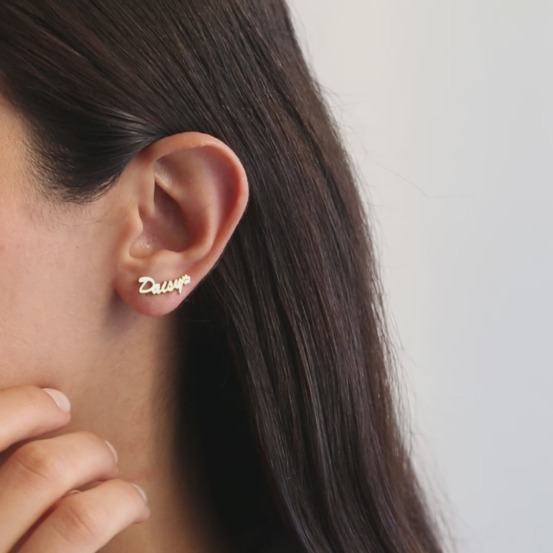 Name Earrings