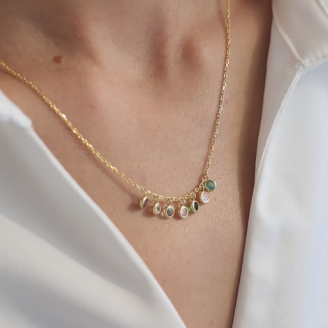 Personalized Birthstone Necklace 