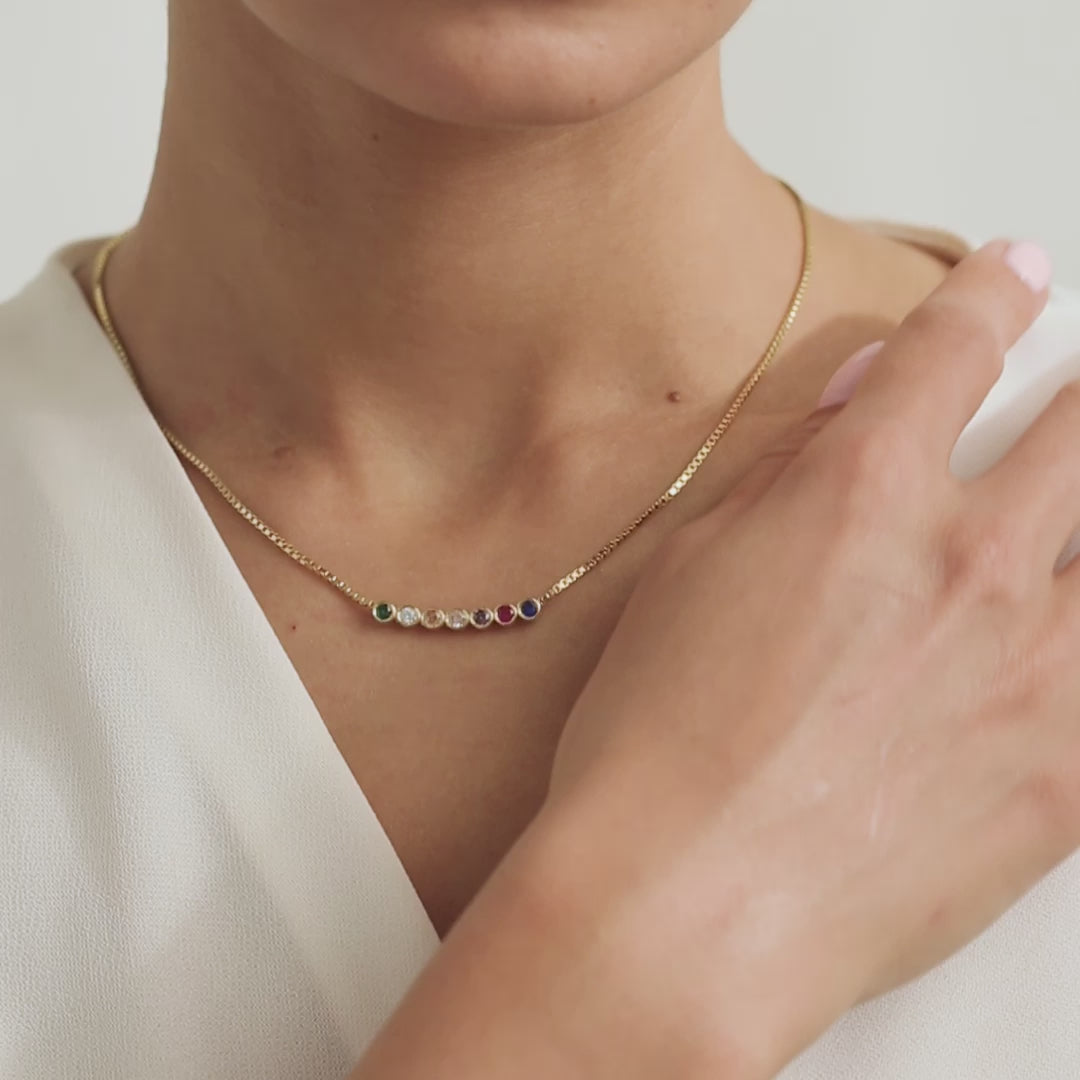 Birthstone Pendant Necklace