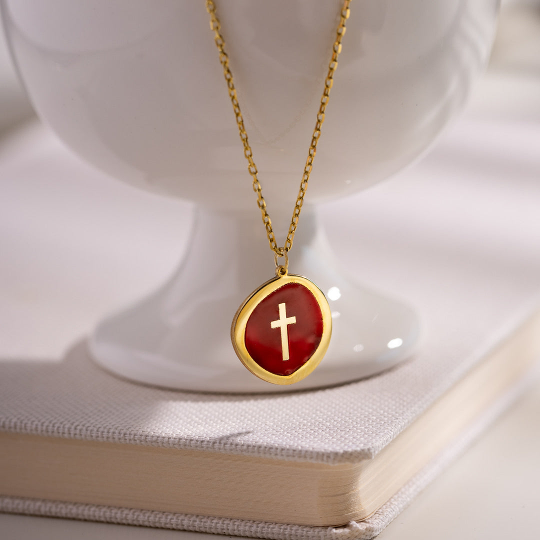Red Cross Necklace