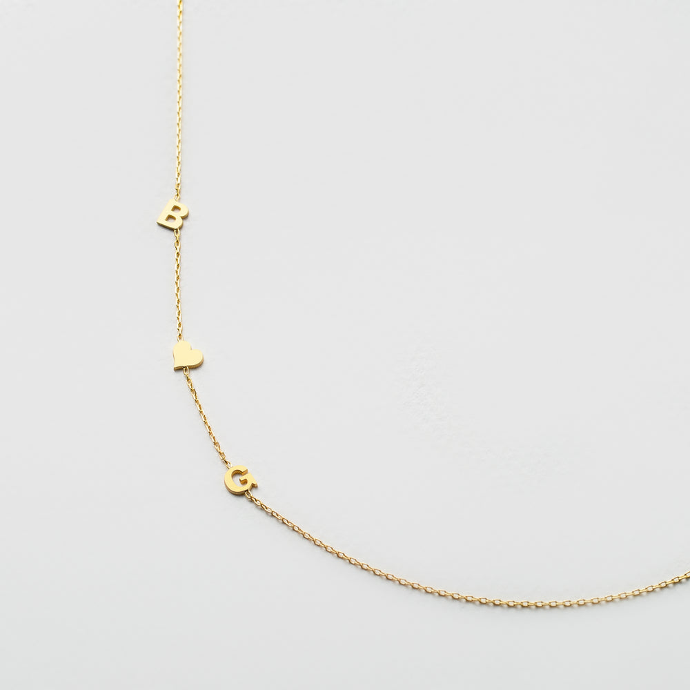 Sideways Letter Necklace