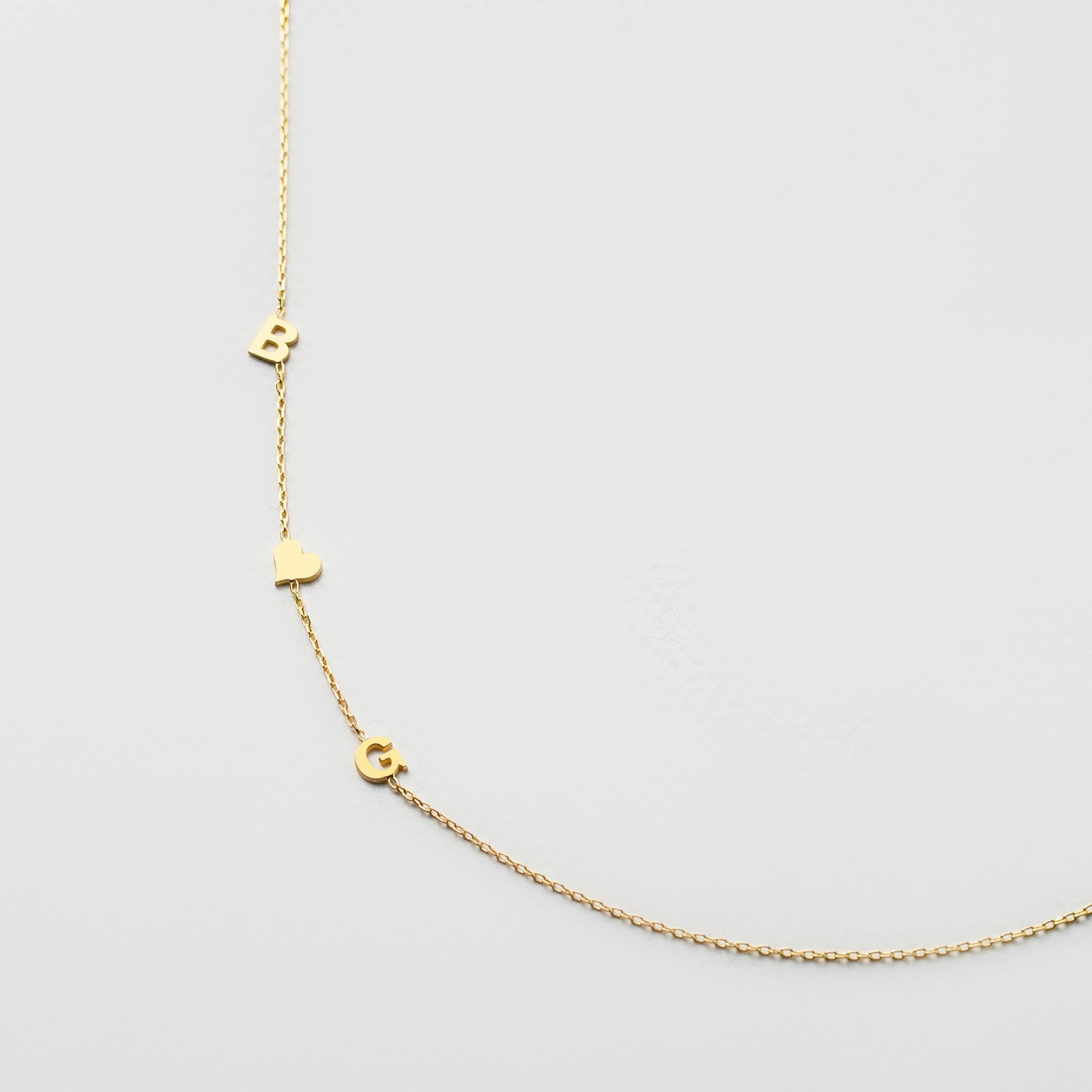 Sideways Letter Necklace
