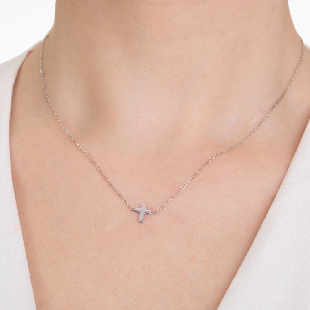 Silver Cross Necklace