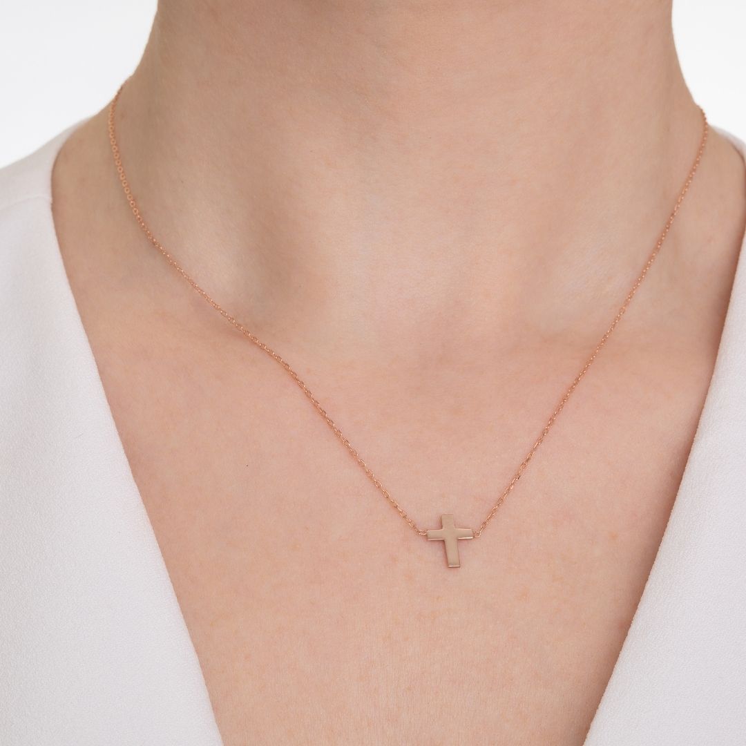 Silver Cross Necklace order