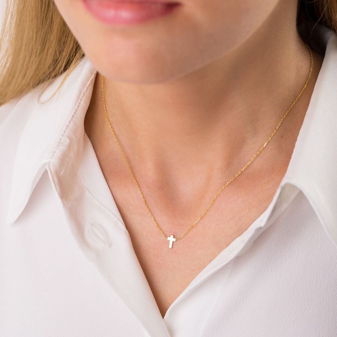 Silver Cross Necklace price