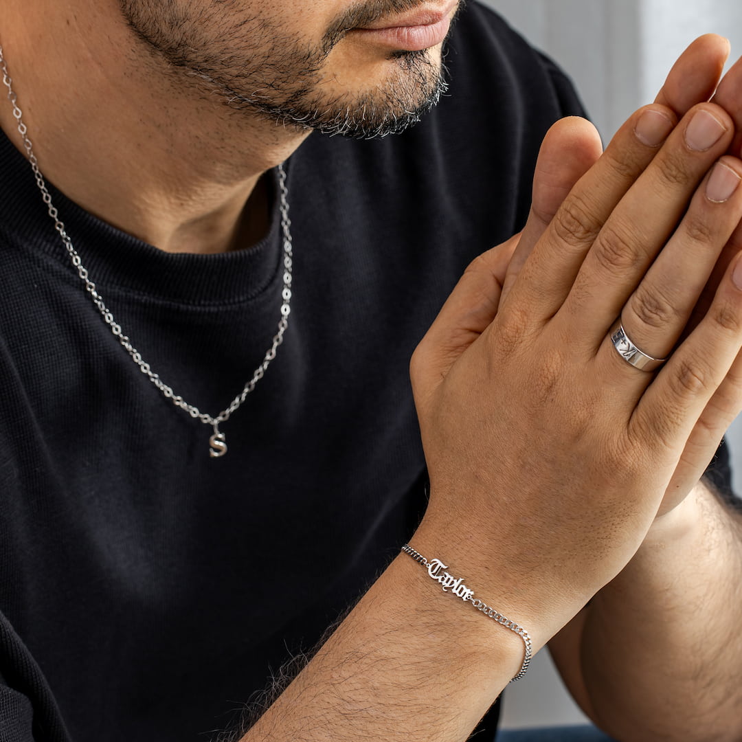 Men’s Custom Name Bracelet