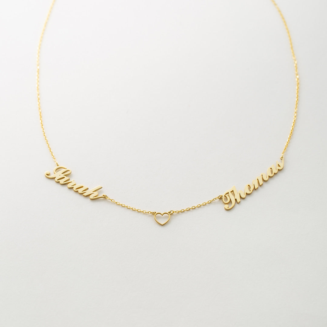 Two names necklace