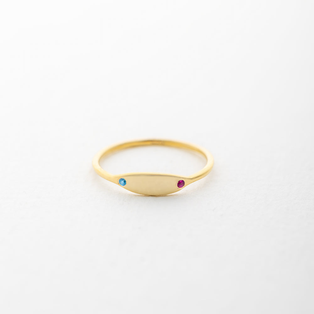 Two stone ring