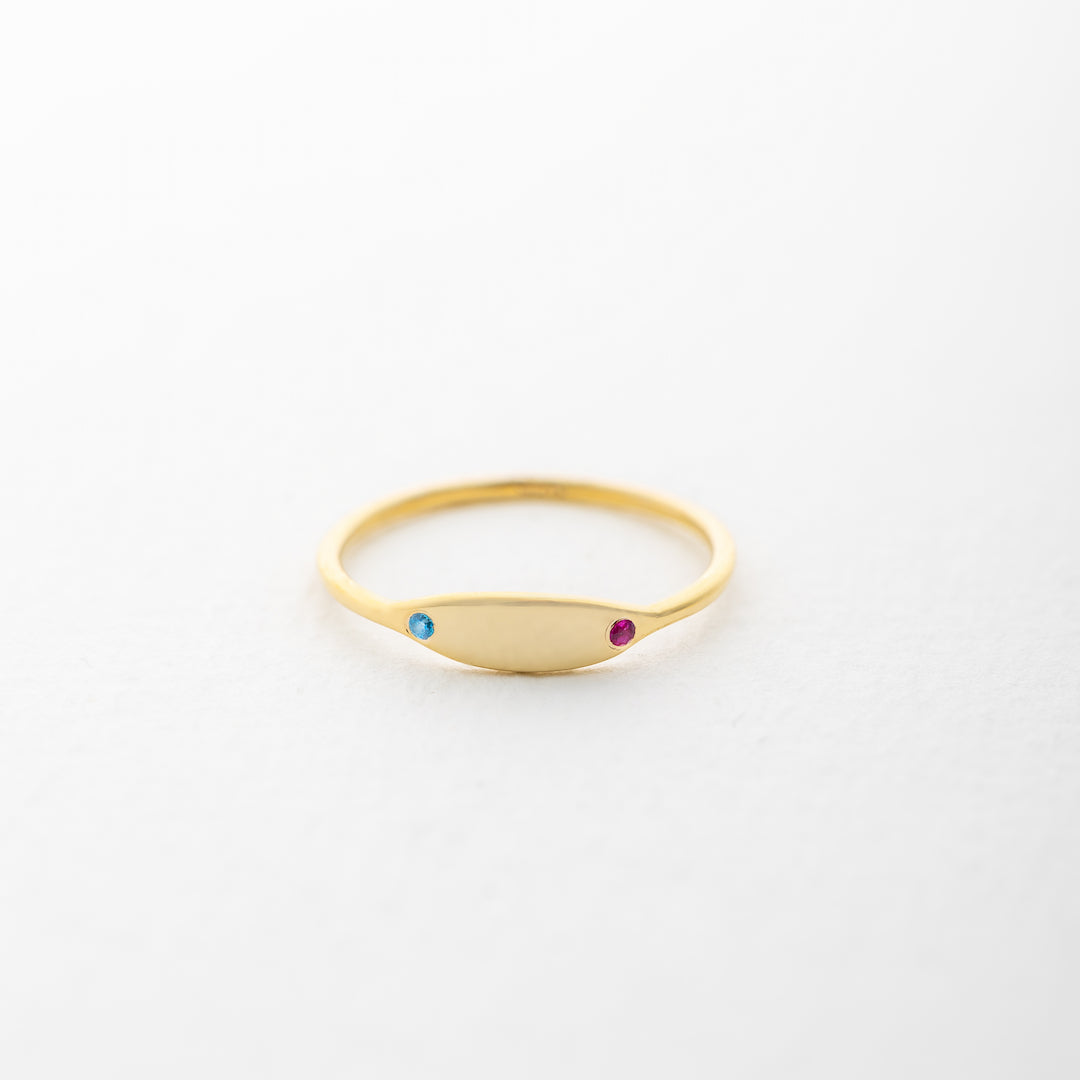 Two stone ring