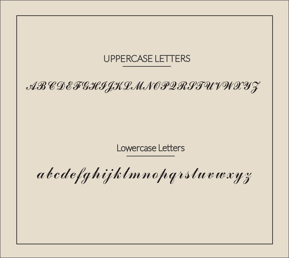 Uppercase Letter