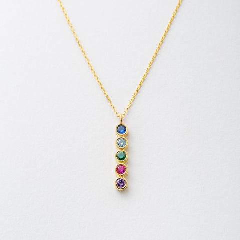 October Birthstone Necklaces  Tourmaline Silveristic