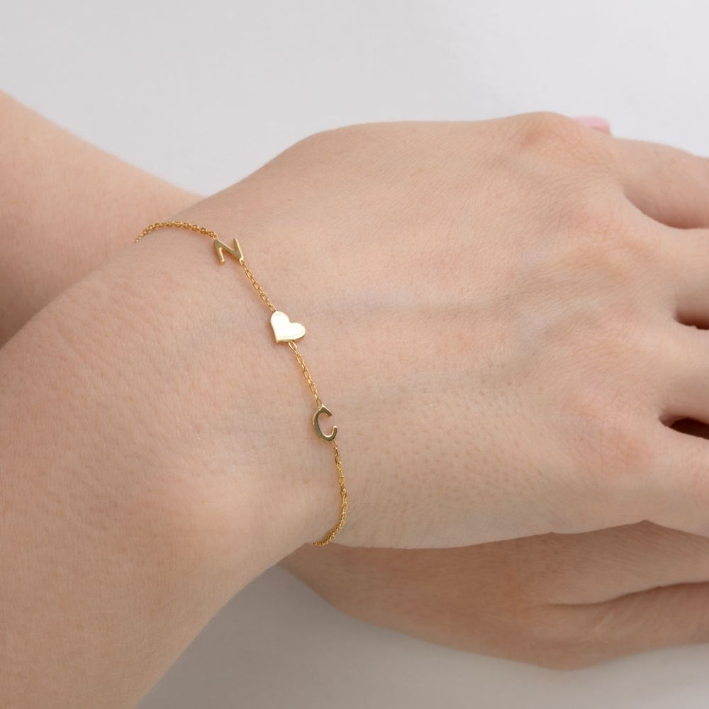 14K Gold Custom Bracelet Christmas Gift Valentine's Day Gift Mother's Day Gift Mom Gift Mama Gift 