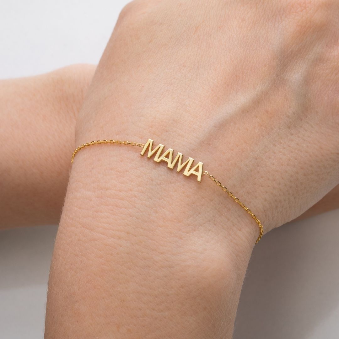 Gold Bracelet for moms Christmas Gift Valentine's Day Gift Mother's Day Gift Mom Gift Mama Gift 