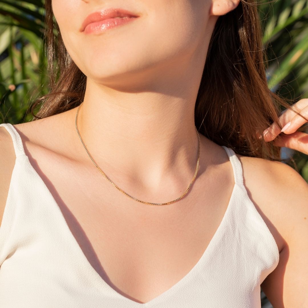 Gold necklace, Gifts For Mom, Christmas Gift, Birthday gift, Mothers’ day gift, gift for her, Wife gifts, Minimalist necklace, cute gift, dainty necklace, minimalist gift, Christmas sale, bridesmaids gift, Christmas holiday gift for her, Valentine’s day gift for her, excellent gift to mom, Minimalist looking necklace, chain necklace, box chain necklace