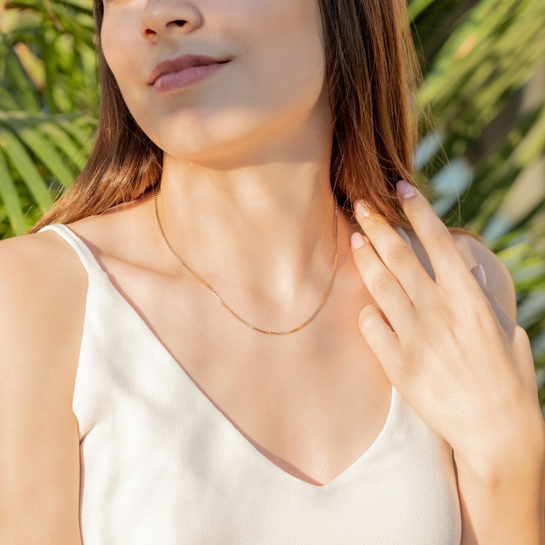 Gold necklace, Gifts For Mom, Christmas Gift, Birthday gift, Mothers’ day gift, gift for her, Wife gifts, Minimalist necklace, cute gift, dainty necklace, minimalist gift, Christmas sale, bridesmaids gift, Christmas holiday gift for her, Valentine’s day gift for her, excellent gift to mom, Minimalist looking necklace, chain necklace, box chain necklace