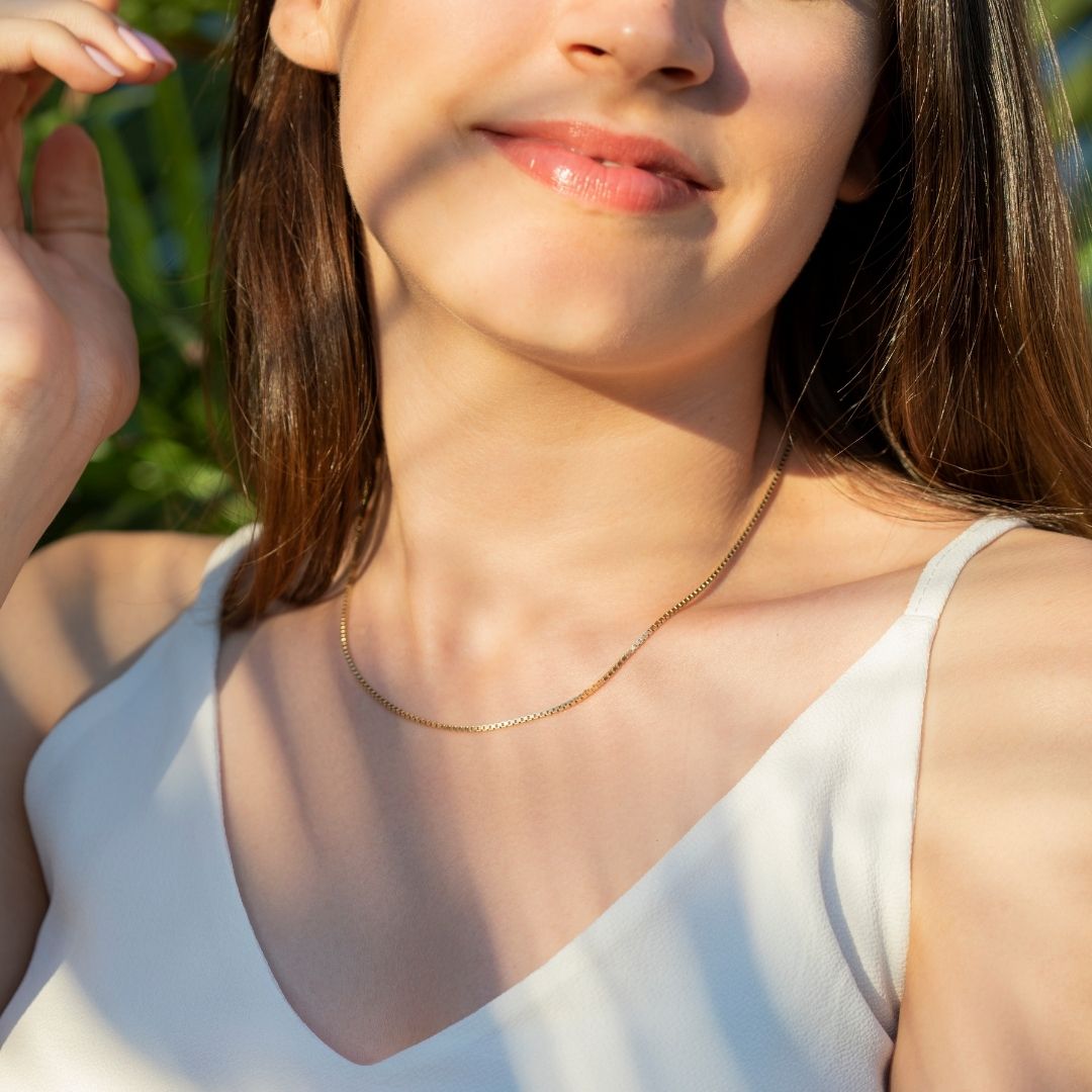 Gold necklace, Gifts For Mom, Christmas Gift, Birthday gift, Mothers’ day gift, gift for her, Wife gifts, Minimalist necklace, cute gift, dainty necklace, minimalist gift, Christmas sale, bridesmaids gift, Christmas holiday gift for her, Valentine’s day gift for her, excellent gift to mom, Minimalist looking necklace, chain necklace, box chain necklace