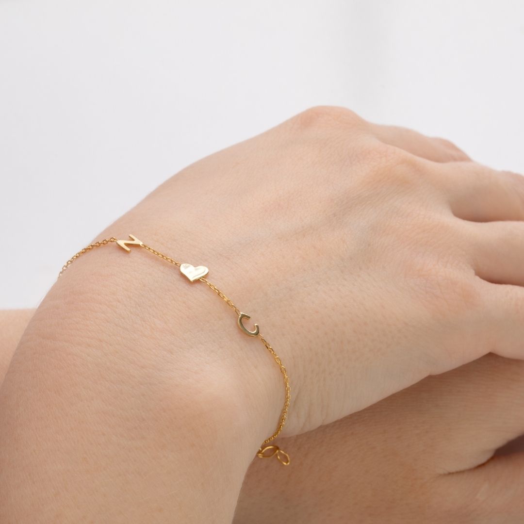 Custom Letter Bracelet Personalized Custom Letter Bracelet For women Christmas Gift for her Valentine's day gift Mother's Day Gift Mom Gift Mama Gift 