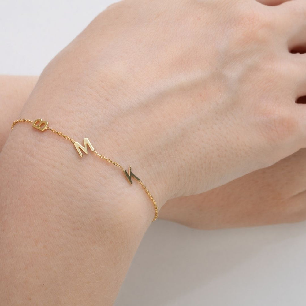 Personalized Custom Letter Bracelet For women Christmas Gift for her Valentine's day gift Mother's Day Gift Mom Gift Mama Gift 