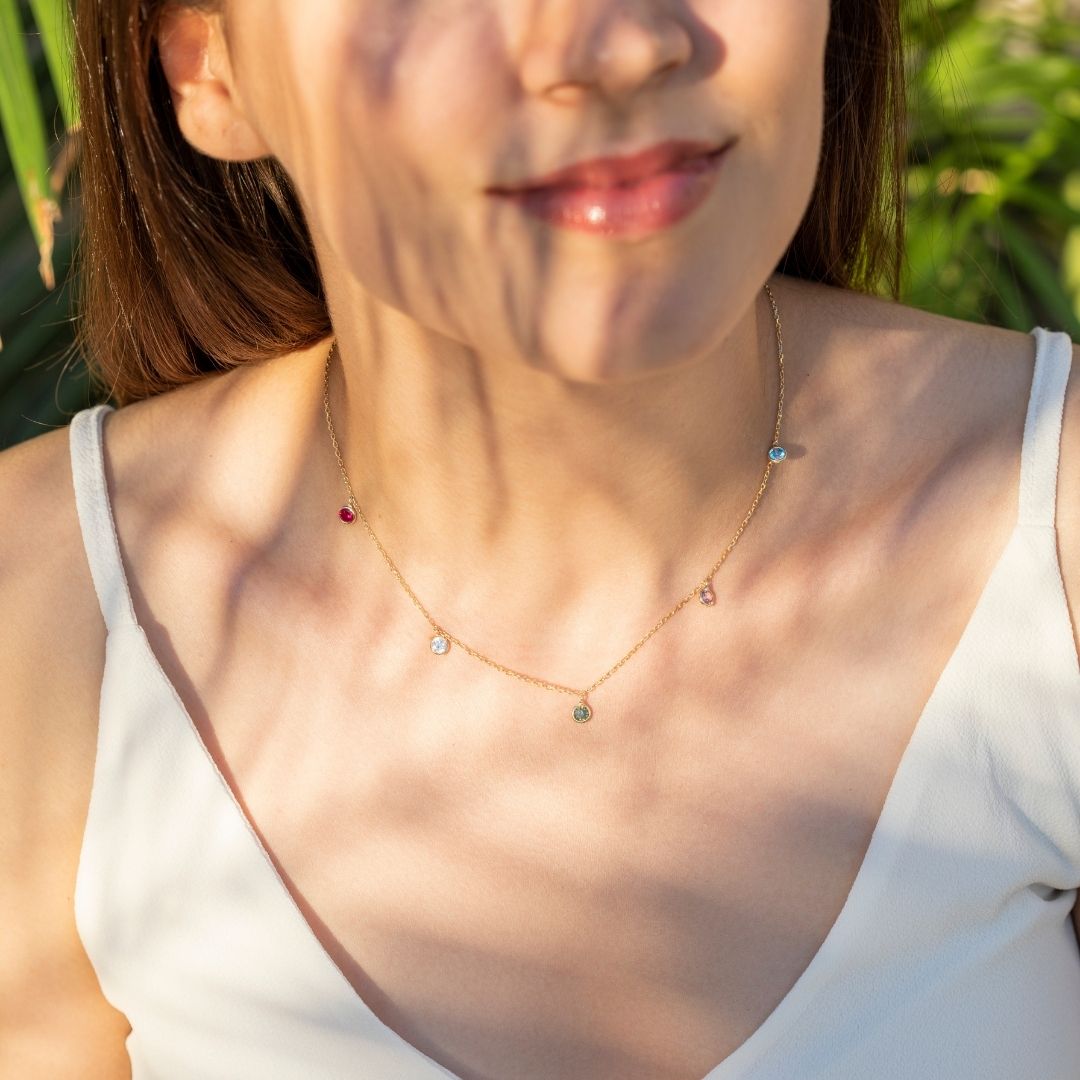 Personalized Birthstone Necklace