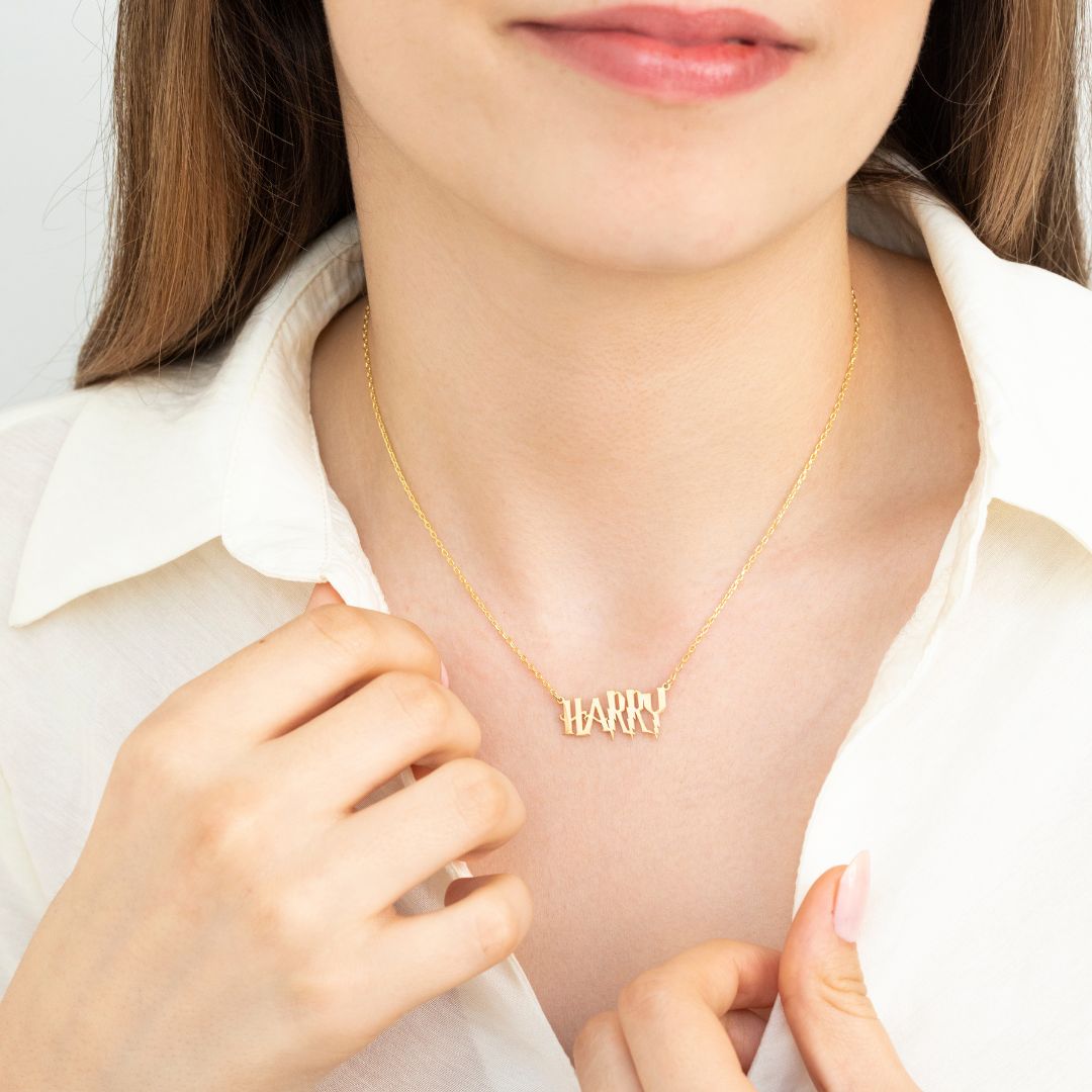 Harry potter font name necklace