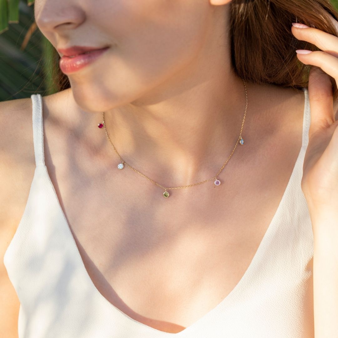 Personalized Birthstone Necklace