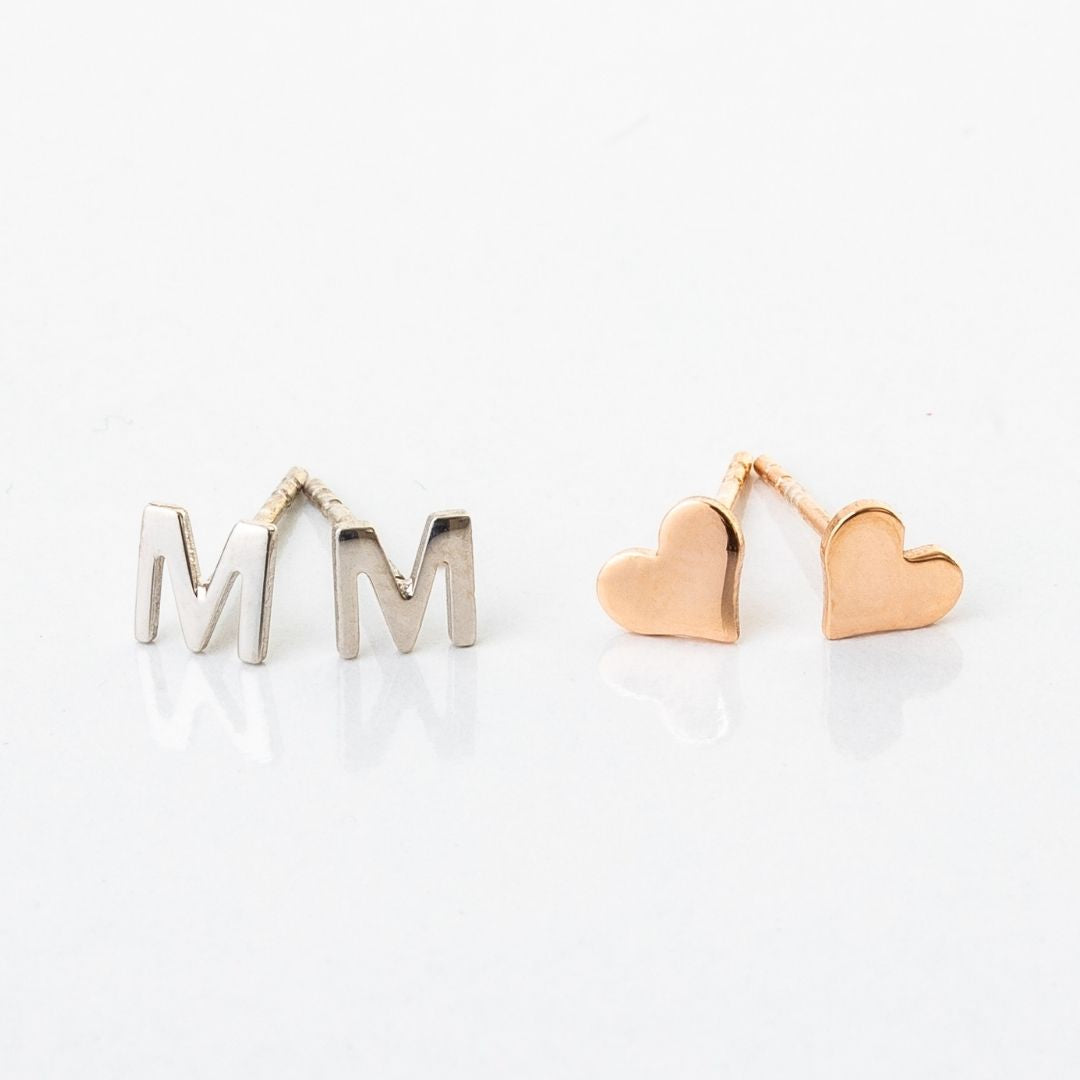 Initial Earring Personalized Letter Stud Earrings Dainty Cute Christmas Gift for her Valentine's day gift