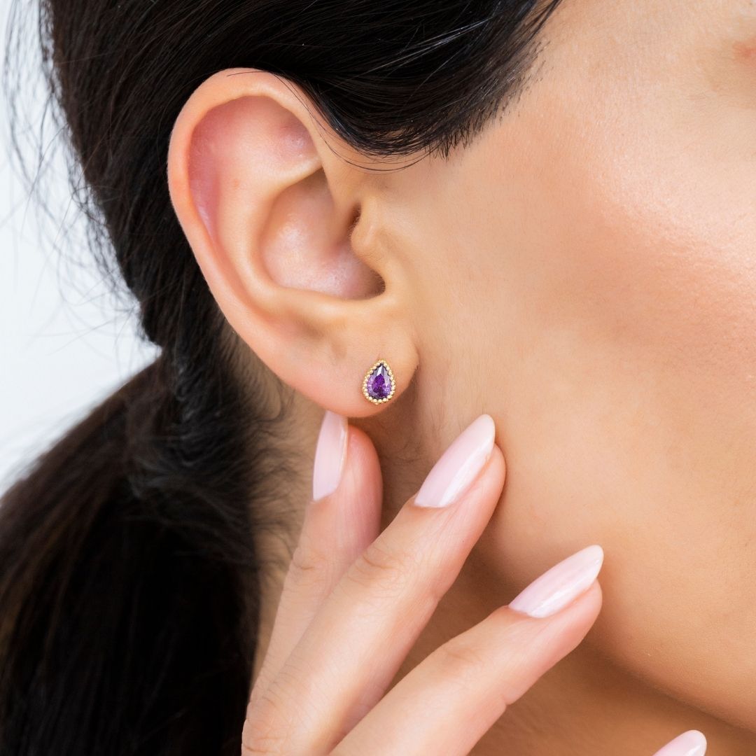 Mothersdaygiftgiftformomchristmasgiftforhervalentinesdaygiftforherdropshapebirthstonepersonalizedearring