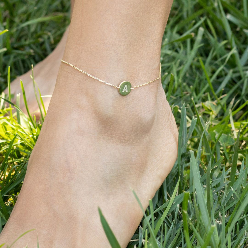 Personalized Disk Anklet