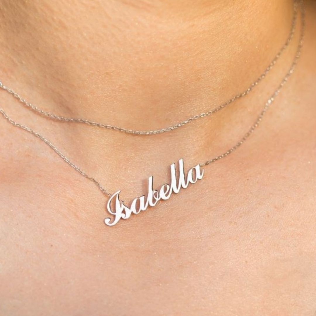 Christmas Gift for woman Sterling Silver Dainty Personalized Name Necklace Valentine's day gift Mother's Day Gift Mom Gift Mama Gift 