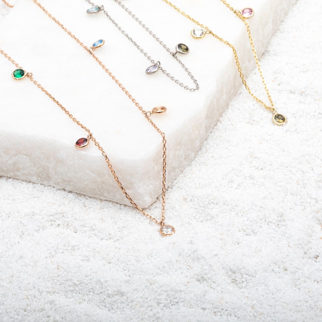 Personalized Birthstone Necklace