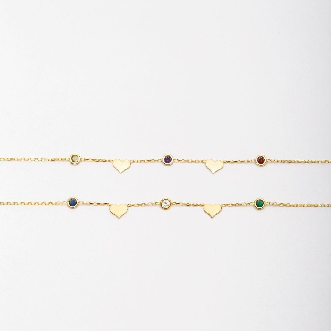 Custom birthstone necklace